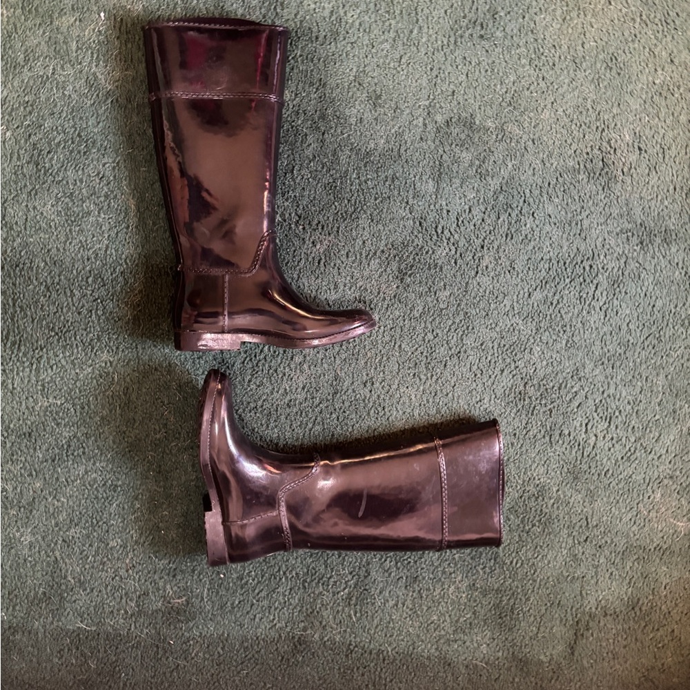 Michael Kors Glossy Black Rain Boots- Size 6 - Picture 8 of 10